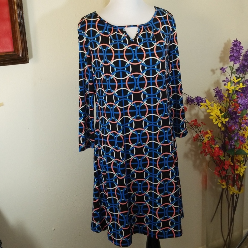 NWT Kaari Blue Print Dress Soft